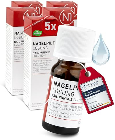 N1 Solución de hongos en las uñas 50 ml – Dispositivo médico para un tratamiento intensivo rápido – Calidad de farmacia con efecto demostrado – Esmalte de uñas para tratamiento de hongos en las uñas