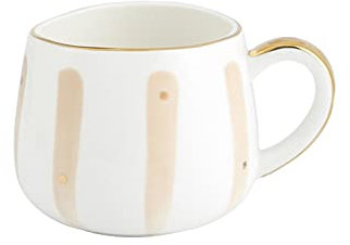 DYPASA Mug Tasse en céramique Cup Timbale avec tasse de café Bureau cuillère à thé Coupe 12.9OZ Tasse à thé (Color : A)