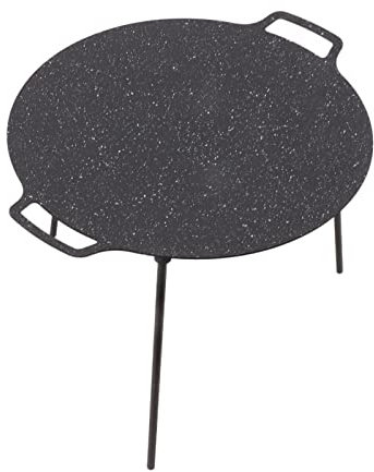 Plancha Redonda para Barbacoa, Sartén con Piedra de Roca, Fabricante de Tortitas a la Parrilla Médica, Sartén para Parrilla de Barbacoa de Piedra Médica Circular para Horno y