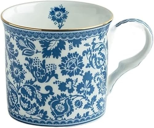 Kaffeebecher, Porzellan-Espresso-Kaffeetassen-Set, Tasse, Kaffeetasse, klassische Kaffeetasse, Keramik, europäischer Nachmittagstee, Bone China-Teetasse, Retro-Blau und Weiß, for Zuhause und Büro ( Co