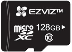 EZVIZ Carte Micro SD 128Go, Carte Mémoire microSDHC, Vitesse de Lecture Allant jusqu'à 90MB/S, Classe 10, U3, UHS-I