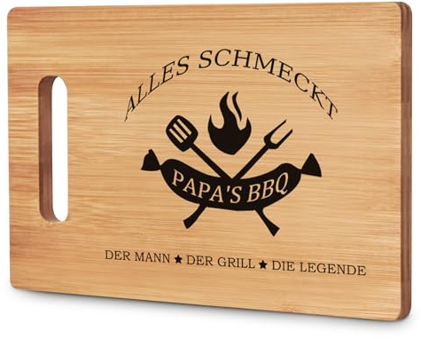 Geschenke für Papa, Papa Geschenk Weihnachten, Bambus Schneidebrett, Vater Geburtstagsgeschenk Bester Papa Vater Geschenke von Tochter Sohn