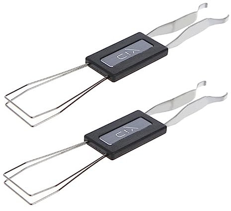 Yardenfun 2pcs Mechanical Keyboard Keycap Puller Tool Essential Key Remover for Tight Keycaps Wire Style Design for DIY Maintenance and for Keyboard Enthusiasts