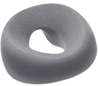 DXEHSEUY Almohada boca abajo para dormir en casa, masaje, reposacabezas para salón de belleza, gris, 26 x 6 x 13 cm