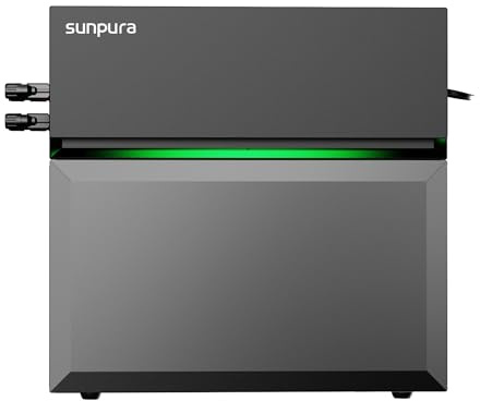 SUNPURA Solarspeicher 2400Wh mit Notstromfunktion, All-in-One Speichersystem S2400 2,4kWh Plug&Play, Stromspeicher mit Insellösung für Balkonkraftwerk & PV-Anlage, Erweiterbar, IP65