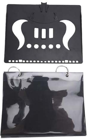 SPYMINNPOO Carpeta de Partituras, Atril de Plástico Ligero para Saxofón, Clarinete, Flauta, Trompeta, con Diseño de Abrazadera Segura, Perfecto para Músicos que Viajan