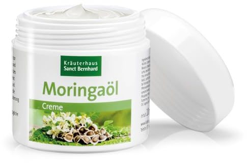 Sanct Bernhard Moringaöl-Creme 100 ml, vitalstoffreiche Pflege für normale & beanspruchte Haut