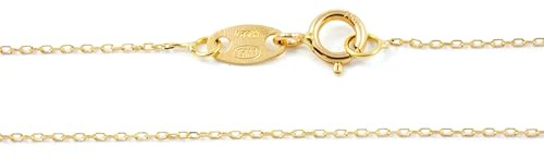 Monde Petit Chaine Or jaune 18 Carats (50 cm) - Coffret cadeau - Certificat de garantie