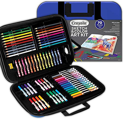 CRAYOLA® Köfferchen Skizzen & Farben, Geschenk für Kinder, Kreative Aktivitäte