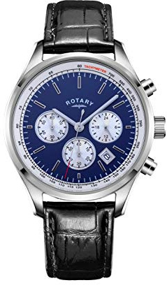Rotary Herren Analog Quarz Uhr mit Leder Armband GS00450/05