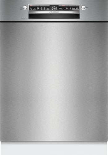 Bosch SMU4ECS21E Serie 4, Lavastoviglie da incasso sottopiano, Home Connect, EfficientDry, Diagnostica da remoto, Programma Preferito, Acciaio, 60 cm