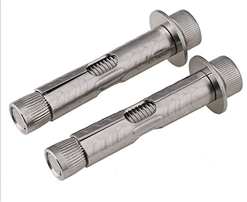 PULaif Ankerbolzen, Dehnhülsen-Ankerschraubenbolzen, interner Dehnbolzen aus Edelstahl 304 M6 M8 M10 M12 (1 Stück) (Länge: 80 mm, Größe: M6) (Color : 120mm, Size : M6)