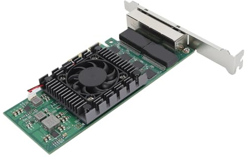 Tarjeta de Red PCIE de 4 Puertos, Chip de Alto Rendimiento, Velocidad de Transmisión Rápida (con) para Entornos Industriales