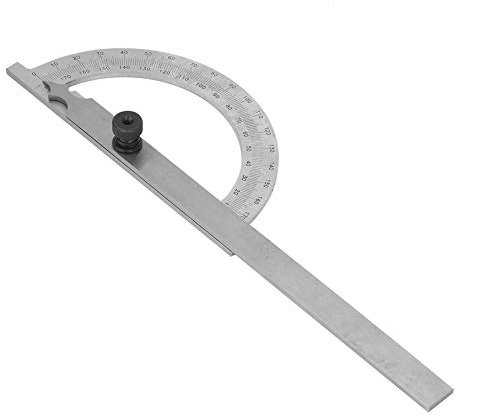 Goniometro Girevole Professionale In Acciaio Al Carbonio Righello Angolare Con Incisione Precisa Design Ergonomico Per Lavorazione Del Legno Costruzione Dimensioni 80×120mm Peso 134g
