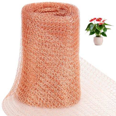 Cinta de cobre contra caracoles, 12,7 cm x 6 m, contra babosas y caracoles para jardín, barrera, protección de plantas, babosas, ratones
