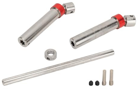 Eje de transmisión de Coche RC, Eje de transmisión RC de Acero de 143-220 mm Compatible con Axial SCX10 90046 Coche de Control Remoto Compatible con Tamiya CC01 1/10 RC Crawler (Silver)