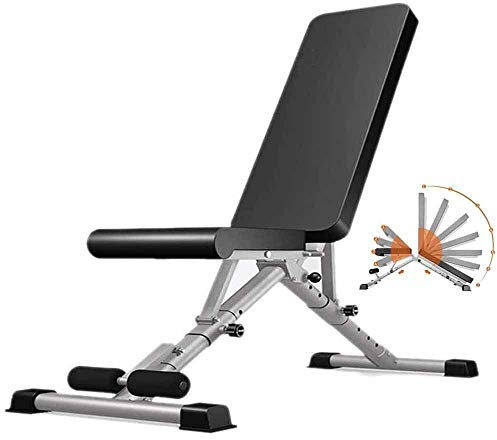 BOSHYUM Verstellbare Bänke, Fitness-Trainingsübungen, Schrägbank, Klappbank für Bauchmuskeltraining, Gewichtheben, Sit-ups und andere Indoor-Übungen, Bankdrücken
