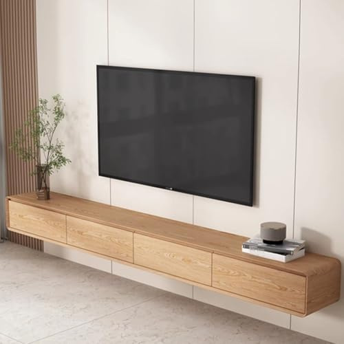 160/200/240cm Schwebender TV-Ständer Schwebendes TV-Möbel Für Die Wandmontage Unterhaltungszentrum TV Medienkonsole Schwebender TV-Schrank Große Lagerung TV-Bank Für Wohnzimmer(160 * 20 * 24cm)