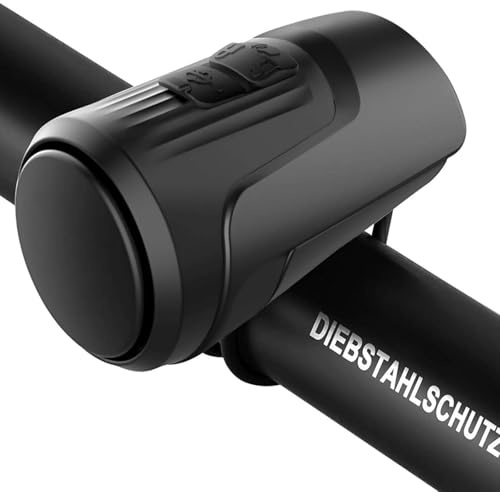 Campanello per bici elettrica, 125 db, allarme antifurto, forte suono, per adulti, con 1 modalità audio, batteria ricaricabile USB, impermeabile, per BMX, scooter, ciclismo su strada
