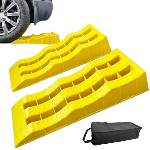 Auto Wheel Blocks - Car Leveling Ramps, Caravan Wheel Wedges | Heavy Duty RV Chock Leveling Blocks, Wheel Chocks & Light Levellers for Car Trailer