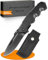 messerfreund® Cuchillo plegable Vario 2.0 [afilada y robusta] - navaja supervivencia y outdoor con funda - navaja para dos manos con hoja de 8,5 cm - negro