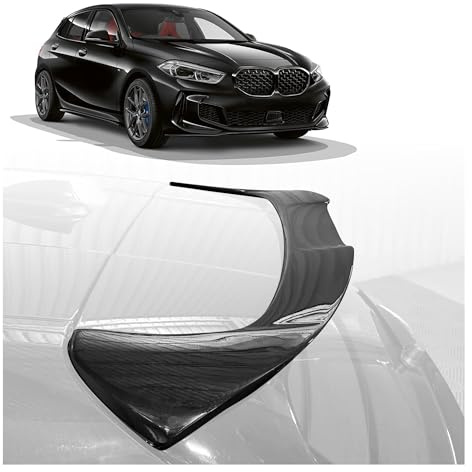CHROMEMASTER Spoiler da Tetto; Spoiler Posteriore Compatibile con BMW Serie 1 Hatchback 2019-2024; Alettone Tetto; Poliuretano; Per la verniciatura; Metodo di Montaggio: Colla | Tuning Ottico per Auto