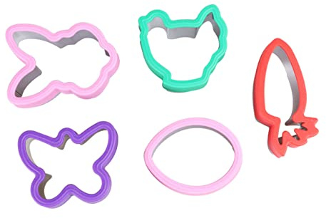 Alipis 5pcs Easter Baking Moulds Biscuit Molds Cake Mould Fondant Cake Baking Tool for Home Bakery Mini Muffins