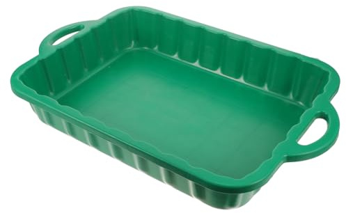 FELTECHELECTR Bac De Vidange Huile Plastique Résistant Capacité Élevée Outil Garage Maintien Entretien Voiture Facile à Nettoyer avec Système Anti-Fuite