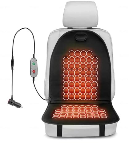 Wizvox Autositz Sitzkissen, Winter 𝐒𝐢𝐭𝒛𝒉𝐞𝐢𝒛𝐮𝒏𝒈 𝐀𝐮𝐭𝐨 Mit Voller Rückenlehne Auto Sitzkissen Geschenk,Meine Herren 1 Stück
