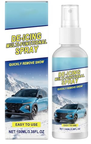 Generisch Scheibenenteiser Spray,100ml Auto Enteiser | Scheiben Enteisungsmittel - Für Fahrer SUVs Limousinen Kaltwetter Reisende Nachtparken Roadtrips Flottenmanager