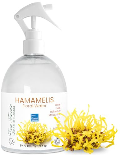 bleu & marine Bretania Häxhaselvatten 500 ml – Ekologiskt Ansiktsvatten för Fet Hud – Naturlig Ansiktsmist – Vegansk Hudvård med Rena Ingredienser för Ansikte, Kropp, Hår & Naglar