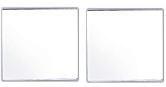 Quanmin 2pcs /1 Lot 14mm×14mm×1.0mm Infrared High Transmittance Filter 760nm Square Optical Narrow Longpass Filters for Visible Light Reflector