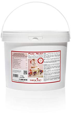 Saracino Zuckerpaste Model Weiß Für Modellierung 5 Kg Glutenfrei Made In Italy