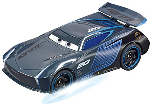 Carrera GO!!! 20064151 Disney·Pixar Cars Jackson Storm Slotbil, racerbanor och licensierade slotbilar, upp till 2 spelare, för pojkar och flickor från 6 år och vuxna