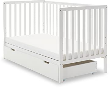 Obaby Bantam Kinderbett mit Schublade – Weiß