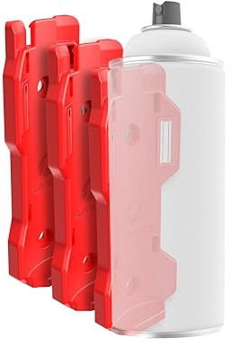 EZRED Magnetischer Sprühdosenhalter, 3 Stück, flexibel, nicht beschädigender Polymer-Deckelhalter