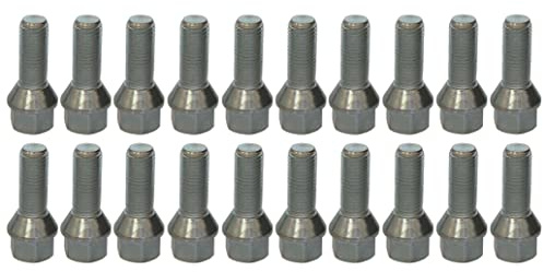 20 x Radschrauben Radbolzen M12x1,5 28mm Kegelbund 60° Kegel SW17