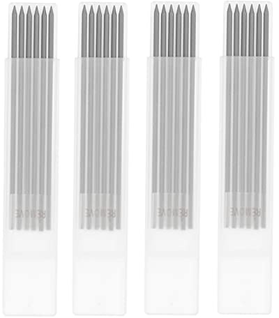 Recargas de Lápiz para Carpintería de 24 Uds., Recarga HB de 2,8mm para Lápiz de Carpintero, Recarga de Plomo para Escribir, Dibujar, Marcador de Carpintero, Lápiz Mecánico(Black)
