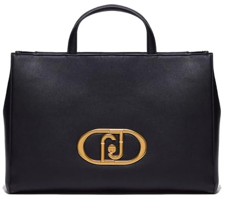 Borsa donna a mano Liu-jo Deuzia tote ecopelle nero B24LJ01 AF3208 E0027 Grande