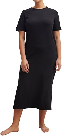 Dilling Damen-T-Shirt-Kleid aus Baumwolle Schwarz 40