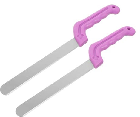 NUOBESTY 2 Piezas paleta de flores cuchillos acero inoxidable cuchillos dispositivo para cortar flores herramienta de corte para ladrillo floral Mano