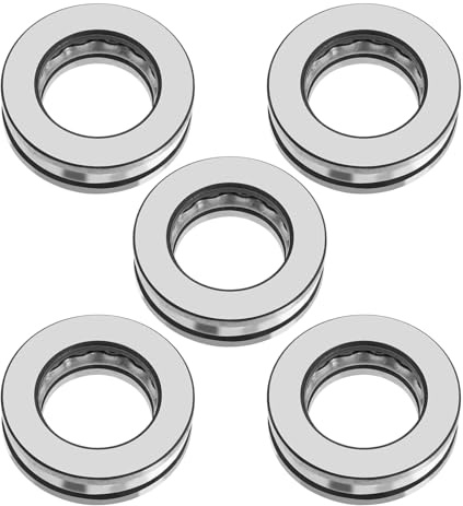 eMagTech 5 Stück 51104 Axial-Druckkugellager Axial-Kugeldrucklager 3-in-1 20mm X 35mm X 10mm Hochpräzise Kugellager aus Kohlenstoffstahl mit Einzelner Scrollscheibe