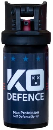 KO Defence 40ml - Gel Spray Peinture colorée. La Solution pour Une sécurité immédiate – Efficace, Rapide – - 4 mètres de portée - 100% légal en Port et Transport