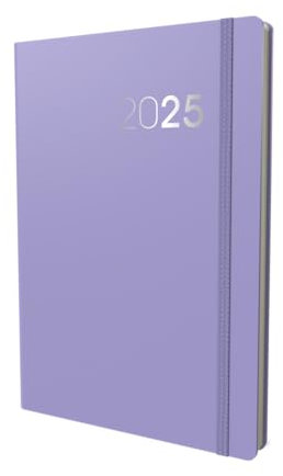 Collins Legacy 2025 Planner - A5 Week To View Diary - Lilac - (CL53.55-25) - Professional Weekly Planner with Soft Touch Cover