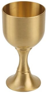 SUPBEI Gold Altarkelch Kelch Kelch Weingläser Kommunion Dekoration für Kirche Kelch Kelch Kommunionbecher aus Reinem Kupfer Ritual,Large
