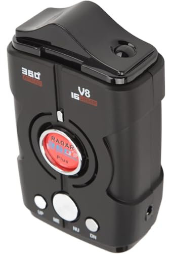 Kadxyan Rilevatore Radar a 360° per Auto, Rilevatori Autovelox, Rilevatore Auto a Portata Estesa con GPS Integrato, Avvisi Vocali in Tempo Reale, Reazione Rapida, Sicurezza del Veicolo Avanzata