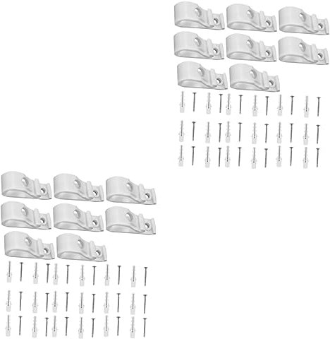 Cabilock 4juegos Clip De Seguridad para Ganchos Dispositivo De Fijación para Cortinas Romanas y Roller Clips Transparentes para Cadenas De Control De Cortinas Instalación y Accesorios