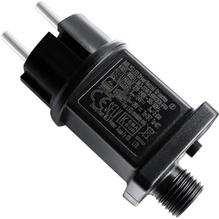 Fuente de alimentación LED 24V6W, transformador LED IP44 de baja tensión, adaptador, controlador de repuesto para luces navideñas, guirnaldas luminosas.