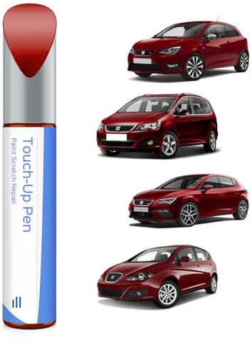 0X1/L0X1 Desire Red Perl/Desire Rot Metallic Ausbesserungsfarbe für SEAT Exakte Übereinstimmung – Ausbesserung von Kratzern und Abplatzungen