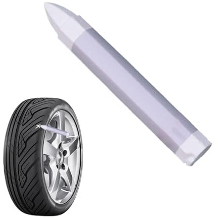 Naqqios Marcatore per pneumatici - Marcatore per vernice pneumatici, marcatore per auto giallo e bianco | Strumenti portatili per la verniciatura di pneumatici per auto a base di olio